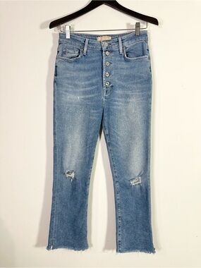 7 For All Mankind Luxe Vintage Ultra High Rise Slim Kick Cropped Jeans